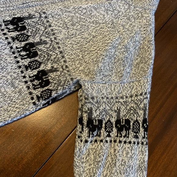 UNISEX playful LLama Adult zip up sweater - Picture 2 of 16